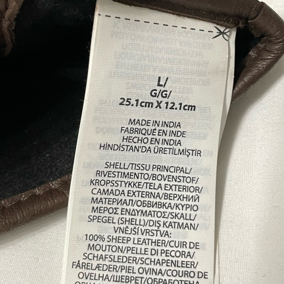 🆕 Polo Ralph Lauren Insulated Sheepskin Touch Screen Gloves. Dark Brown, Large - Picture 11 of 12